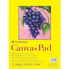 aklow akyoleticaret 300 Serisi Kanvas Ped, 9X12 Inç, 10 Yaprak, Üçlü Primed, %100 Pamuk Tuval