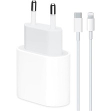 aklow akyoleticaret iPhone Uyumlu 11/12/13/14/6/7/8/x/pro Max 20W Şarj Başlığı ve Type-C Lightning Kablo Seti, Beyaz