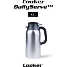 aklow akyoleticaret 2,5 L Siyah Kulplu Çelik Termos CKR-2123