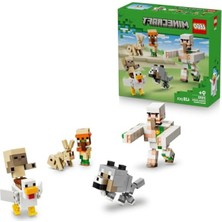 Şanal Minecraft Tavuk Jokey Çöl Saldırısı Seti, 6 Yaş ve Üzeri Için Uygun