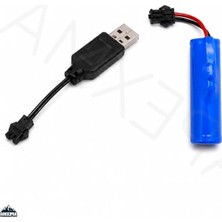 Şanal 500 Mah Şarjlı Pil ve Şarj Kablosu Seti, Uyumlu Oyuncaklar Için