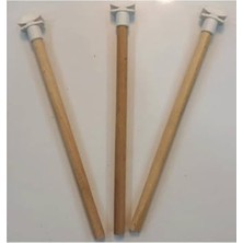 Şanal Ahşap Papağan Tüneği, 25 cm Boyunda, 3 Adet Set
