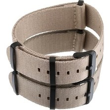 aklow akyoleticaret Nato Paraşüt Kumaş Saat Kayışı - 20 mm 22 mm Uyumlu - Kadın Erkek Çok Renkli Tekstil Saat Kordonu