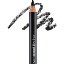 aklow akyoleticaret Mat Bitişli Suya Dayanıklı Göz Kalemi (Siyah) - Waterproof Eyeliner - 101 Black Ice - 8690604109012
