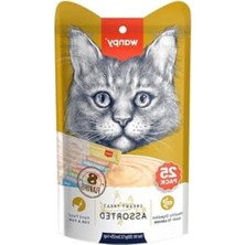 Şanal 25X14 gr Karışık Krema Kedi Ödülü, Lezzetli Atıştırmalık