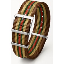 aklow akyoleticaret Saat, 18 Mm-20 Mm-22 Mm-24 mm Nato Kumaş Tekstil Kordonu Kayışı N32NYL3-KWR