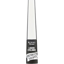 aklow akyoleticaret Loves Me Likit Eyeliner, 06 Silver, 4 ml