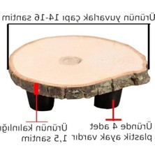Şanal Ayaklı Ağaç Saksı Altlığı, 14-16 cm Çapında