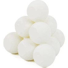 aklow akyoleticaret Beyaz Pinpon Topu 10 Adet Masa Tenis Topu Evcil Hayvan Kedi Oyuncağı Okul Sınıf Etkinlik Deney Topu