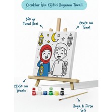 Tabdiko Ramazan Eğitici Boyama Seti Fenerli Çocuklar (Şövaleli)