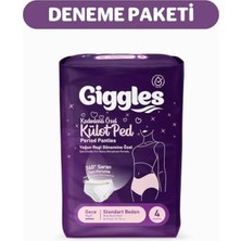 aklow akyoleticaret Külot Ped (Regl Gece Külodu) Bel Ölçüsü 52-100 cm Standart Beden 1 Paket 4 Adet