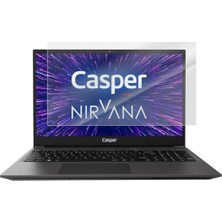 aklow akyoleticaret Casper Nirvana X500 15.6 Inç ile Uyumlu Mat Ekran Koruyucu, Yansıma ve Parlama Önleyici, Parmak Izi Bırakmayan 9h Temperli Kırılmaz Esnek Nano Cam, 16:9