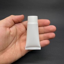 aklow akyoleticaret Beyaz Boş Krem Tüpü, 20 Ml, Vidalı Kapaklı; Beyaz Merhem ve Lipgloss Tüpü, 20 ml x 3 Adet