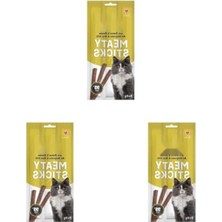 Şanal Kedi Eğitim Ödül Çubukları - Av Hayvanlı & Kaz Tatlı 3 x 5 gr (3 Paket)