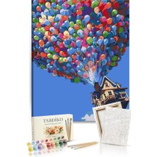 Tabdiko Sayılarla Boyama Seti 40 x 50 cm Tuval Şasesine Gerili Yukarı Bak