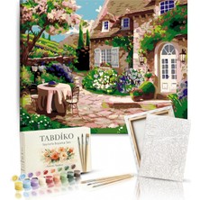 Tabdiko Sayılarla Boyama Seti 40 x 50 cm Tuval Şasesine Gerili Köşküm
