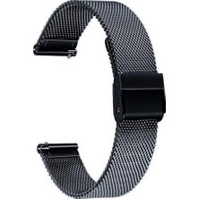 aklow akyoleticaret Saat, 18 Mm-20 Mm-22 Mm-24 mm Uyumlu Kalın Hasır Metal Saat Kordonuı Kayışı Klnhsr