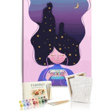 Tabdiko Sayılarla Boyama Seti 40 x 50 cm Tuval Şasesine Gerili Kaset