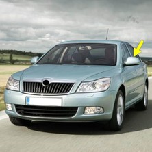 aklow akyoleticaret Sol Dış Dikiz Aynası Kapağı 3T0857537 Skoda Octavia A6 ile Uyumlu 2009-2012