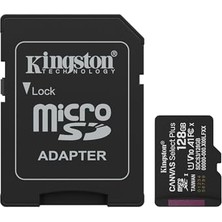 aklow akyoleticaret 128GB Microsdxc Canvas Select Plus Gen3 150MB/S A1 Kart + Adaptör