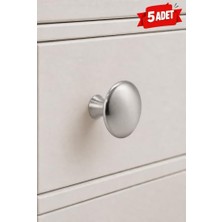 aklow akyoleticaret Inox Çekmece Düğmesi | Paslanmaz Modern Dolap Kulpu | Mutfak Banyo Mobilya Kulbu