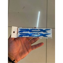 Promot Honda Pcx Mavi Sele Altı Yazısı 3D Damla 1. Kalite