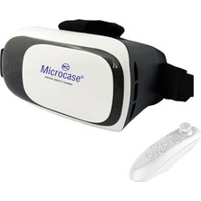 aklow akyoleticaret Vr 3D Sanal Gerçeklik Gözlüğü + Vr Kablosuz Bluetooth KUMANDA-AL4755