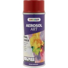 aklow akyoleticaret Aerosol Art Ral 3003 Parlak Yakut Kırmızısı 400 Ml, Yüksek Kapatma Gücüne Sahip Yüksek Kaliteli Akrilik, 10 Dakika Sonra Kurur, Ahşap, Metal, Cam ve Plastik Üzerine Yapışır