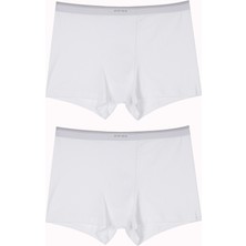Eros Büyük Beden Likralı Toparlayıcı Doğal Pamuklu AZO Test Onaylı Compact 2li Erkek Boxer