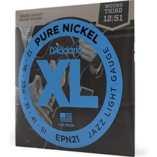 aklow akyoleticaret EPN21 Elektro Gitar Tel Seti, Nickel Jazz Lite