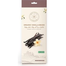 aklow akyoleticaret Organik Vanilya Çubukları, Gourmet Kalite, 100% Saf, Vakum Paketli, 3 Adet, 12G