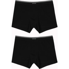 Eros Büyük Beden Likralı Toparlayıcı Doğal Pamuklu AZO Test Onaylı Compact 2li Erkek Boxer