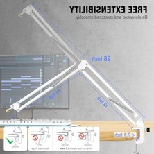 Şanal Mikrofon Bom Kolu, Metal Makaslı Stand, Ev Stüdyoları Için