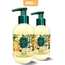 aklow akyoleticaret Hawaii Ananas El ve Vücut Losyonu 280 ml x 2