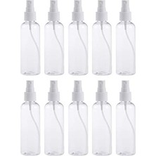 aklow akyoleticaret 10 Parça Mini Seyahat Sprey Şişesi ve Kozmetik Kapları, Beyaz