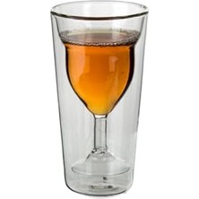 aklow akyoleticaret Bardak, Çift Cidarlı Cam 220 ml