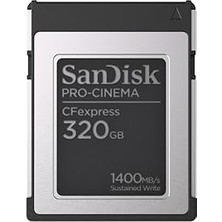 aklow akyoleticaret Pro-Cinema Cfexpress 320 GB Tip B, 1700 Mb/s Kadar Kusursuz Video Kaydı ve 1 Metre Düşme Direnci Için