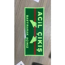 aklow akyoleticaret Acil Çıkış Kapı Etiketi Sticker