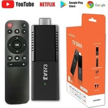 aklow akyoleticaret 4K Ultra Hd Android Tv Box Tv Stick Ram:2gb ROM:16GB Android 12.1 Media Player Siyah