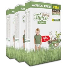 aklow akyoleticaret Doğadan Mega Avantaj Paketi Pofuduk Külot Bez 6 Numara Xlarge 186 Adet