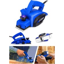 aklow akyoleticaret 4000 W Bakır Sargılı Metal Şanzımanlı Çift Bıçaklı Planya Rende Makinesi