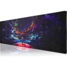 aklow akyoleticaret Klasse Pro - 10 Farklı Model Dikişli Kenar 90X40 cm Oyuncu Gaming Mouse Pad (Küçük Prens, 90X40 Cm)