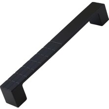 aklow akyoleticaret 10 Adet Desenli Metal Mobilya ve Mutfak Dolap Kulpu, Siyah, 128 mm