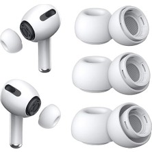 aklow akyoleticaret Airpods Pro & Airpods Pro 2. Nesil Için Gürültü Azaltıcı Delikli; Silikon Kulaklık Ağrısı Yok, Kaymaz Yumuşak Kulak Uçları Uyumlu Airpods Pro/pro 2 (Bedenler S/m/l)