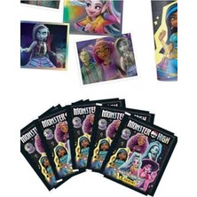 aklow akyoleticaret Panini Monster High Lisanslı Çıkartma 5 Paket (50 Adet) Sticker Seti