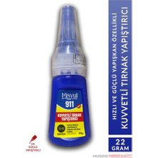 aklow akyoleticaret 911 Kuvvetli Takma Tırnak Tips Yapıştırıcı, 22 G, Lacivert Şişe, Kuvvetli Takma Tırnak Tips Yapıştırıcı 22 G - Ultra Güçlü