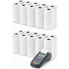 aklow akyoleticaret Termal Pos Rulosu 56X16 – 20'li Ekonomik Set Tüm Pos Cihazlara Uyumlu