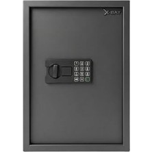 aklow akyoleticaret XB-5000 Dijital Çelik Kasa, Büyük Boy, 500X350X310 Mm, LED Aydınlatmalı, Type-C Acil Güç, Ev ve Ofis Kullanımı
