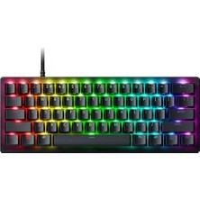 aklow akyoleticaret Huntsman V3 Pro Mini %60 Analog Optik Klavye, Snap Tap, Hızlı Ateş Tetikleyici, Abd Düzeni, Siyah