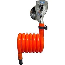aklow akyoleticaret Spiral Wc Hortumu Turuncu (Wc Hortum Matik 97 Cm)